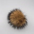 100% natural fox fur pompom raccoon fur pom  pom for hat beanies DIY Fur Pompon For Caps Bags Scarf Accessories