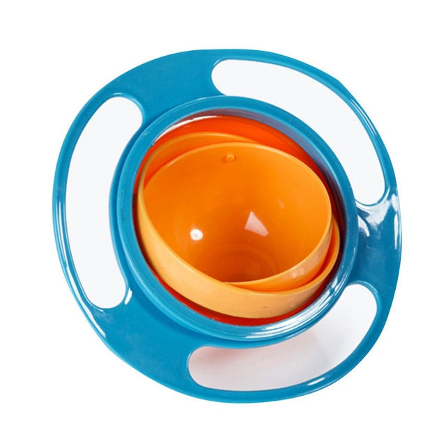 Universal Gyro Bowl Diseño práctico Balanza giratoria para niños Novedad Gyro Umbrella 360 Girar Platos de alimentación sólidos a prueba de derrames