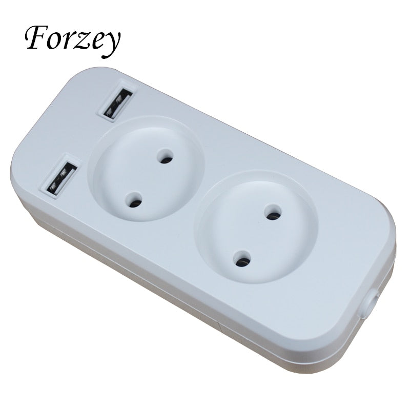 USB extension Socket charger Free shipping Double USB Port 5V 2A Usb outlet high quality usb outlet FZ-01-01