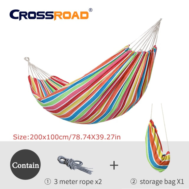Russianon warehouses on sale Single/Double 200x150cm garden swings outdoor camping hammock  hanging chair bed portable