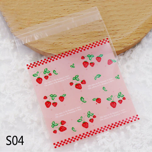 50/100pcs Heart Clear Candy Bag Transparent Plastic Bag Cookie OPP Bag For Wedding Birthday Party Deco DIY Gift Packaging Pouch