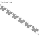 Chzimade 100x3CM Flower Heat-transfer Reflective Tape Stciker Vinyl Film DIY Iron On Fabric Clothing Accessories