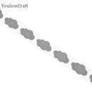 Chzimade 100x3CM Flower Heat-transfer Reflective Tape Stciker Vinyl Film DIY Iron On Fabric Clothing Accessories