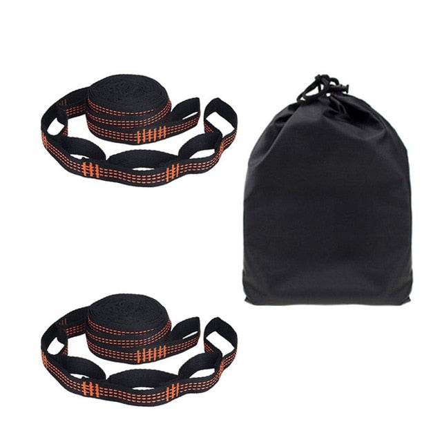 5 + 1 anillo bolsa de tela embalaje correas de hamaca 5 anillos de alta carga con púas negro hamaca exterior especial poliéster reforzado