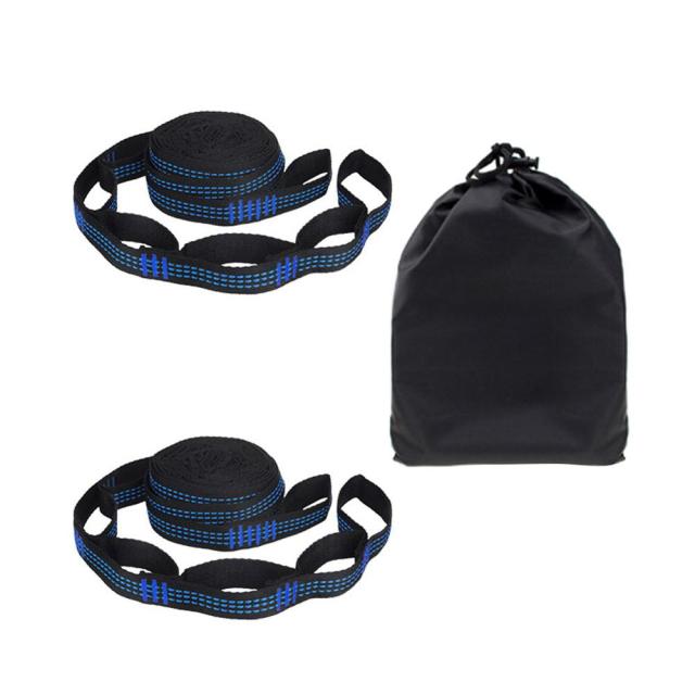 5 + 1 Ring Cloth Bag Packaging Hammock Straps 5 Ring High Load-Bearing Barbed Black Outdoor Hammock Special Reinforced Polyester