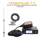 Baojie BJ-218 Mini Mobile Radio Car Radio FM Transceiver 25W VHF UHF BJ218 Vericle Car Ham Radio Dual Band Walkie Talkie