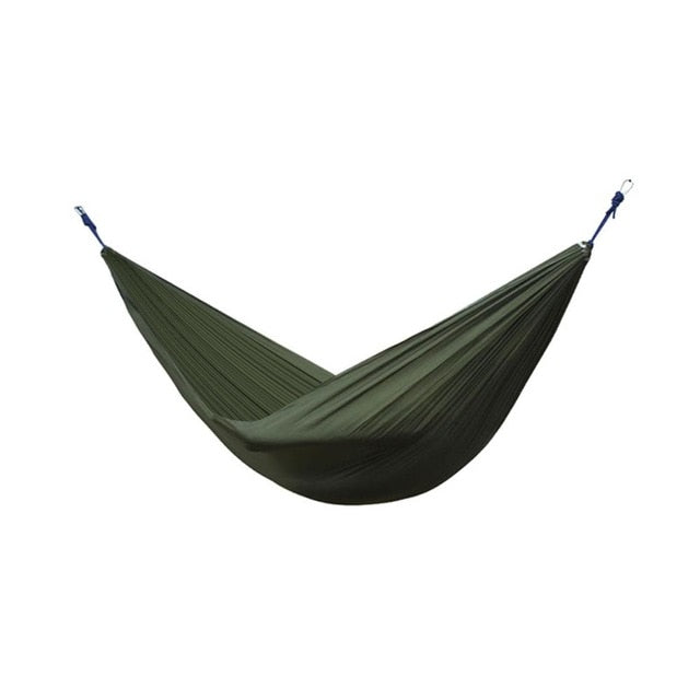 Portable Hammock Nylon Double Person Camping Hammock Swing Outdoor Backpacking Travel Survival Hunting Sleeping Bed Parachute
