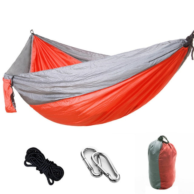 Hammock Camping Survival Swing Sleeping Bed for 2 Person Hunting Travel Indoor Garden Hammocks Bed