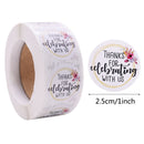 Gift Sealing Stickers 500pcs Thank you Love Design Diary Scrapbooking Stickers Festival Birthday Party Gift Decorations Labels