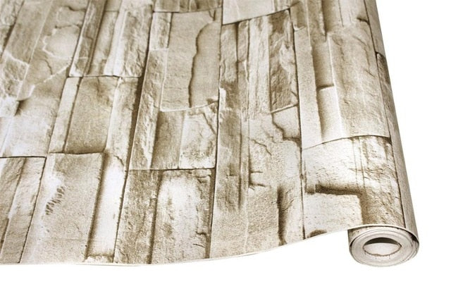 Papel tapiz de piedra Peel And Stick, papel tapiz 3D autoadhesivo de vinilo de ladrillo de imitación para dormitorio, paredes de salón, pegatina decorativa para el hogar