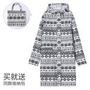 Women New Stylish Long Raincoat Waterproof Rain Jacket  with Hood