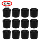 12Pcs Rubber Furniture Foot Table Chair Leg End Caps Covers Tips Floor Protectors for Indoor Home Outdoor Patio Garden Office