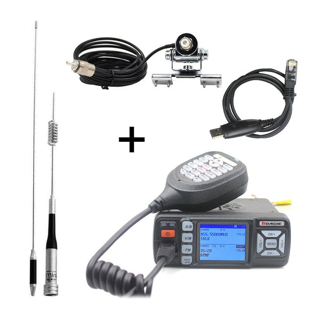 Actualización de BJ-218 Baojie BJ-318 Walkie Talkie Mini banda dual VHF UHF Radio móvil 20/25W 10 km Radio de coche 10KM Radio bidireccional