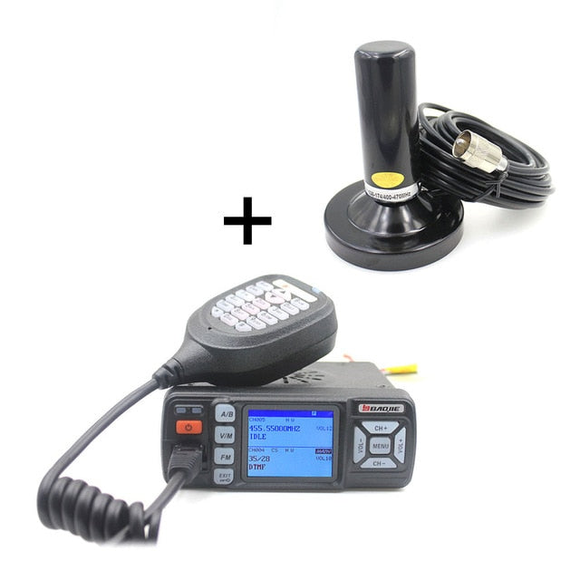 Actualización de BJ-218 Baojie BJ-318 Walkie Talkie Mini banda dual VHF UHF Radio móvil 20/25W 10 km Radio de coche 10KM Radio bidireccional