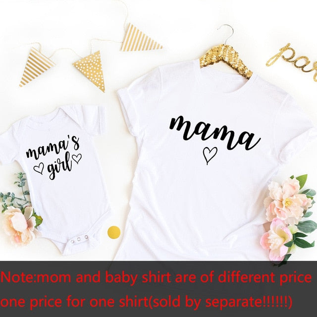 Camisas de mamá y yo, camisetas a juego para mamá y mamá, trajes de mamá y yo, camisas para madre e hija, regalo para bebé nuevo