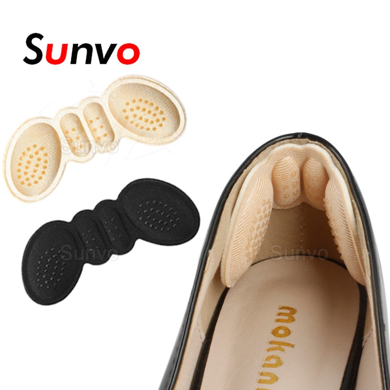 Sunvo Frauen Einlegesohlen für Schuhe High Heels Größe anpassen Selbstklebende Ferseneinlage Grips Protector Aufkleber Schmerzlinderung Fußpflege Einsätze