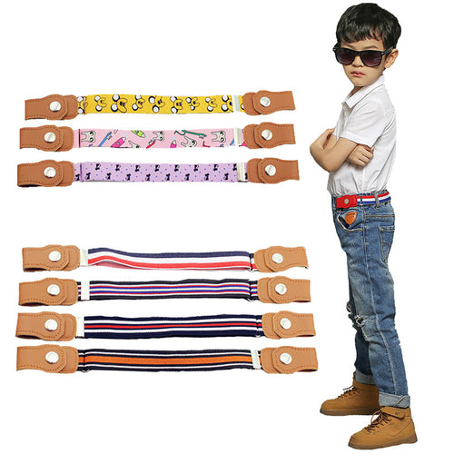 Kind Kinder schnallenfreier elastischer Gürtel ohne Schnalle Stretch-Segeltuchgürtel für Jungen Mädchen verstellbare Kindergürtel für Jeanshosen