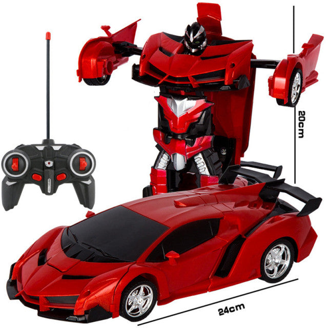 Robots de transformación de coche eléctrico RC 2 en 1, juguetes para niños, juguetes para exteriores, Control remoto, deportes, deformación, coche, Robots, modelo de juguete
