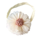 Balleenshiny Infant Child Hair Band Three-dimensional Alloy Rhinestone Crown Headdress Baby Girl Mesh Elastic Headband Turban