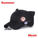 EVA Shikinami Asuka Rangure Cat Ear Polar Fleece Hat Peak Cap Baseball Cap Anime Cosplay Accessories