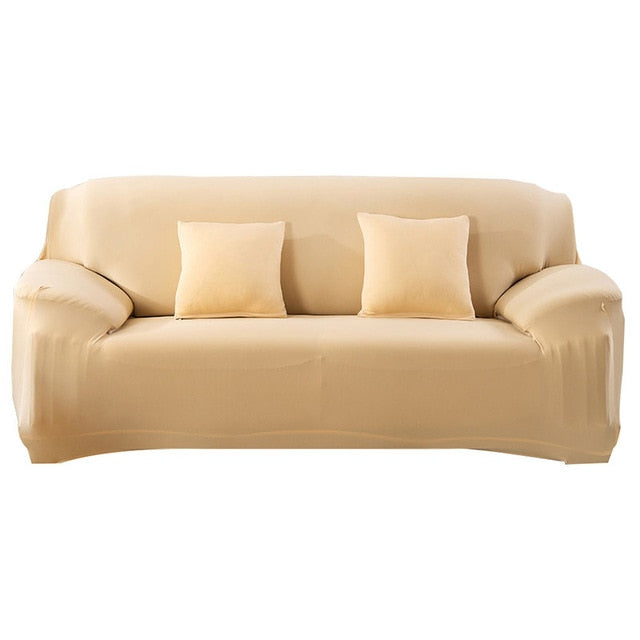 Funda de sofá elástica, funda de sofá Extensible, fundas de sofá seccionales de Color sólido individual/dos/tres/cuatro asientos en forma de L, necesita comprar 2 uds.