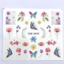 YWK, 1 pieza, pegatina de transferencia al agua de flores de Color transparente, calcomanías para decoración de uñas, envolturas de moda DIY, herramientas de manicura