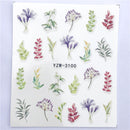 YWK, 1 pieza, pegatina de transferencia al agua de flores de Color transparente, calcomanías para decoración de uñas, envolturas de moda DIY, herramientas de manicura