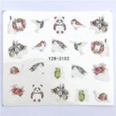 YWK, 1 pieza, pegatina de transferencia al agua de flores de Color transparente, calcomanías para decoración de uñas, envolturas de moda DIY, herramientas de manicura