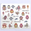 YWK, 1 pieza, pegatina de transferencia al agua de flores de Color transparente, calcomanías para decoración de uñas, envolturas de moda DIY, herramientas de manicura