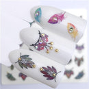 YWK, 1 pieza, pegatina de transferencia al agua de flores de Color transparente, calcomanías para decoración de uñas, envolturas de moda DIY, herramientas de manicura