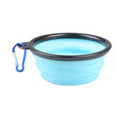 Cuenco plegable grande de silicona para perros y mascotas, 1000ml, para viajes al aire libre, portátil, contenedor de comida para cachorros, plato alimentador