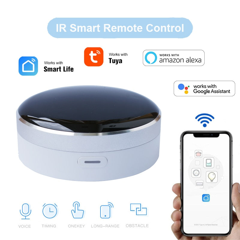 Tuya Smart Home Habitación inteligente Wifi Control remoto IR universal Compatible con Siri, Alexa, Google Home