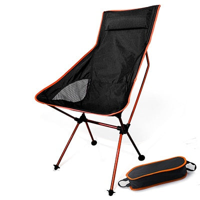 Beach Chair Fishing Grazing Camping Ultralight Folding Chair Outdoor Furniture 7075 Al Oxford Fabric Max 150kg Modern Moon Chair