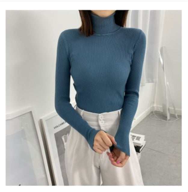 Frauen Pullover 2020 Herbst Winter Tops Koreanische Dünne Frauen Pullover Gestrickte Pullover Jumper Weiche Warme Pull Femme