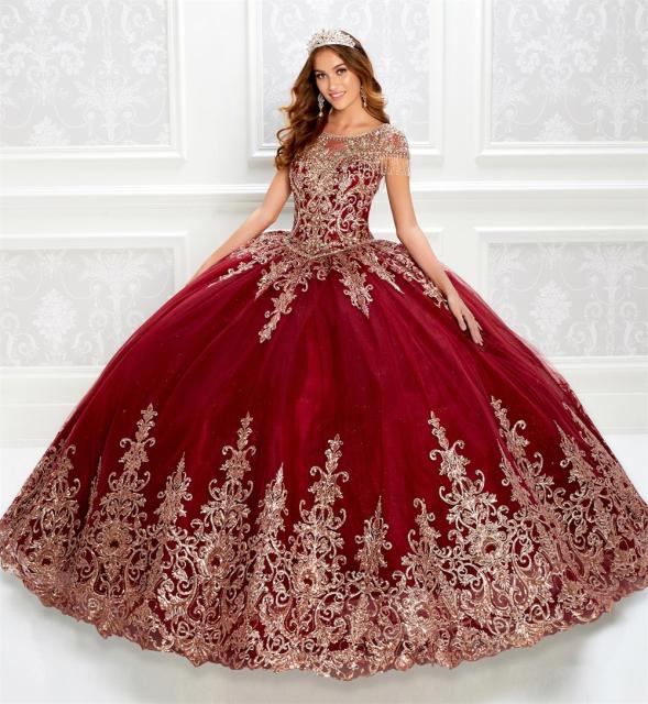 2020 Burgundy Quinceanera Dresses With Wrap Lace Floral Applique Beads Ball Gown Quinceanera فساتين  Customized Sweet 16 Dresses