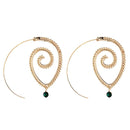 Pendientes para mujer, colgante de joyería de moda de oro, regalo de tendencia para niñas, colgante colgante, pendientes grandes Vintage para mujer