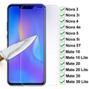 Vidrio de protección 15D para Huawei Nova 3 3i 4 4e Nova5 5i 5T, Protector de pantalla para Huawei Mate 10 20 30 Lite, película de vidrio templado