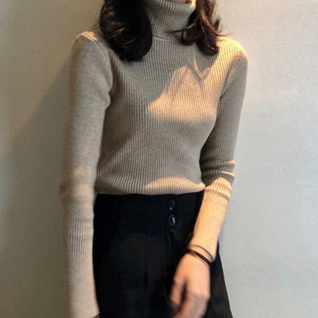 Frauen Pullover 2020 Herbst Winter Tops Koreanische Dünne Frauen Pullover Gestrickte Pullover Jumper Weiche Warme Pull Femme