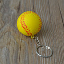 1000 Pcs Football Basketball Baseball Table Tennis PU  Keychain Fashion Sports Item Key Chains Golf Key Chain Sports Souvenir
