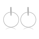 2019 Fashion Earrings Punk Simple Gold Silver Color Long Section Tassel Pendant Size Circle Earrings For Ladies Gifts Wholesale