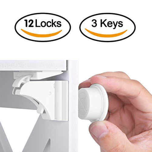Magnetische Kindersicherung Kinderschutz Baby-Sicherheitssperre Schubladenriegel Schranktürschloss Limiter Kindersicherheitsschlösser