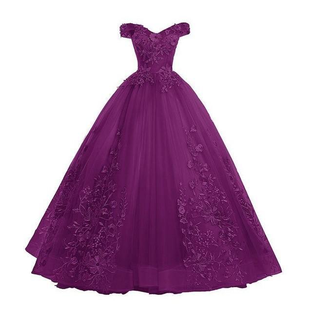 Quinceanera Dresses Off The Shoulder Party Prom Luxury Lace Floor-length Ball Gown Vintage Vestidos De 15 Anos Quinceanera Dress