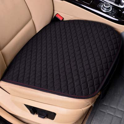 Flax Car Seat Cover Four Seasons Front Rear Linen Fabric Cushion Breathable Protector Mat Pad Auto Accessories Universal Size