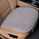 Flax Car Seat Cover Four Seasons Front Rear Linen Fabric Cushion Breathable Protector Mat Pad Auto Accessories Universal Size