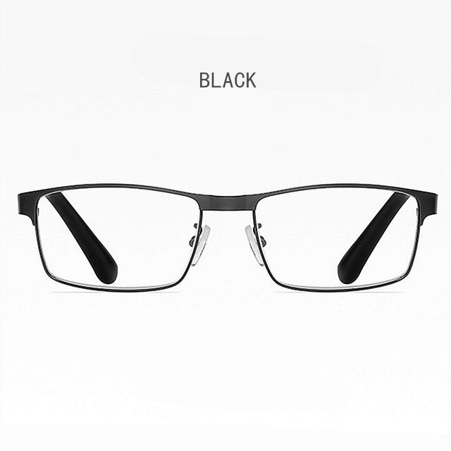 YOOSKE Stainless Steel Men Business Reading Glasses for Reader Mens Presbyopic optical Glasses  +1.0 1.5 2.0 2.5 3 3.5 4.0
