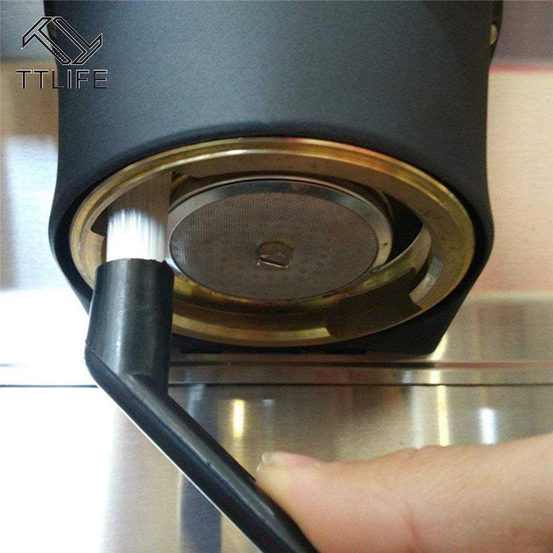 Kaffeemaschinen-Reinigungsbürste Kaffee-Espresso-Maschinen-Reinigungsbürste Kaffeeschmutz-Reinigungsbürste Plastikgriff-Reinigungswerkzeuge