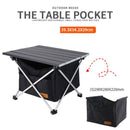 Outdoor Foldable Table With Storage Bag Aluminum Outdoor Picnic Folding Table Camping Desk With Waterproof Tableware Cloth