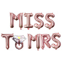 Wedding Decorations Rose Gold Bride To Be Letter Foil Ballon Bride Veil Sash Headband Bridal Shower Bachelorette Party Supplies