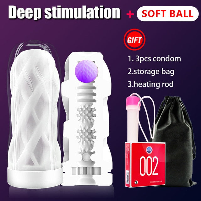 Male Masturbator Cup Soft Pussy Sex Toys Real Vagina Adult Endurance Exercise Sex Products Vacuum Pocket Cup for Men