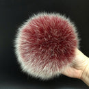 100% natural fox fur pompom raccoon fur pom  pom for hat beanies DIY Fur Pompon For Caps Bags Scarf Accessories